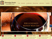 Tablet Screenshot of koschere-weine.com